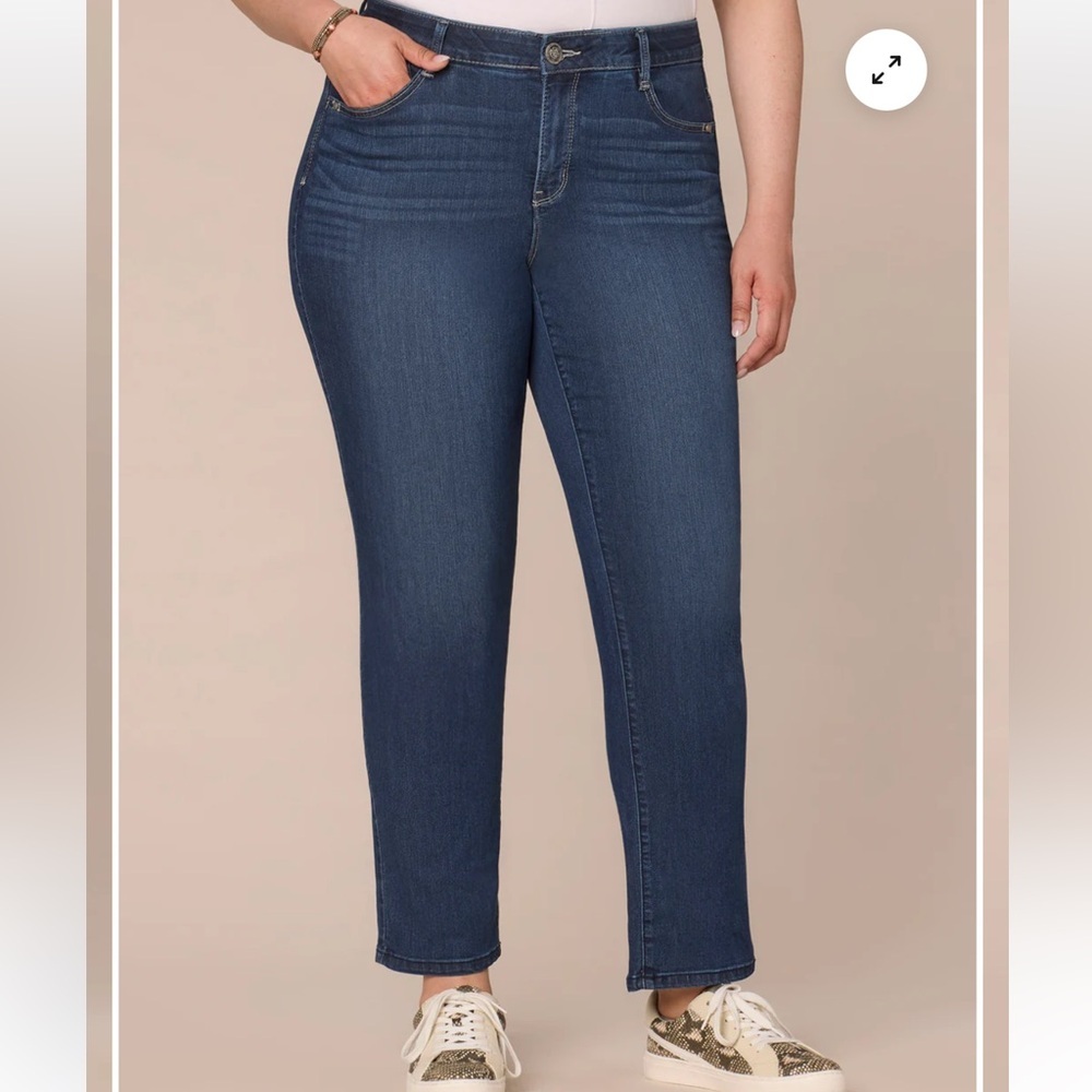 Democracy Women's “Ab Solution” High Rise Straight Leg Jeans 16W